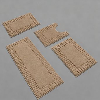 Bathroom Rugs Non Slip Washable Shower Mat Plush Shaggy Absorbent Bath Set