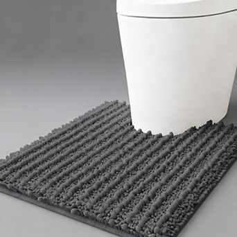 Chenille Bathroom Rug Mat Contour Non Slip Absorbent