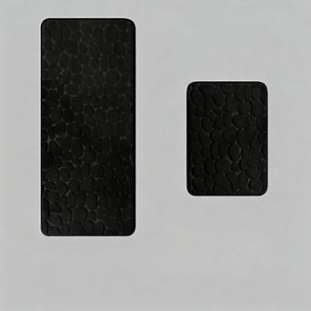 Bathroom Rugs Set 2 pc Memory Foam Non Slip Absorbent Washable