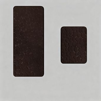 Bathroom Rugs Set 2 pc Memory Foam Non Slip Absorbent Washable