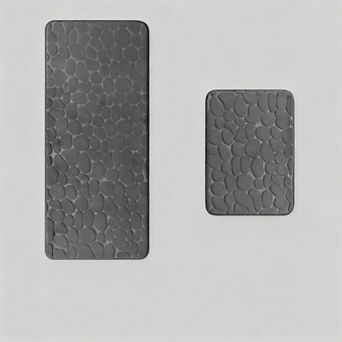 Bathroom Rugs Set 2 pc Memory Foam Non Slip Absorbent Washable