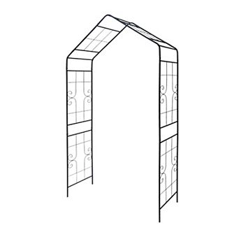 Aoolive Metal Garden Arch - 94.5" Heavy Duty Rose Trellis for Climbing Plants & Outdoor Decor