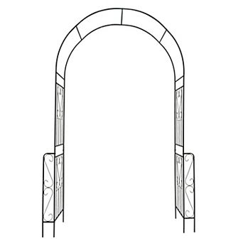 Aoolive 7.9-ft. Metal Garden Arch Trellis for Climbing Plants & Weddings