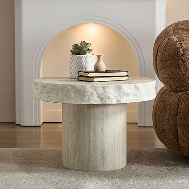 Aoolive 23.8" Fiberglass Coffee Table - No Assembly
