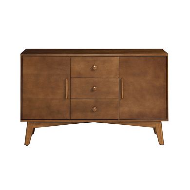 Aoolive 47" Modern Sideboard Buffet - 2-Door & 3-Drawer Storage Cabinet for Dining Room
