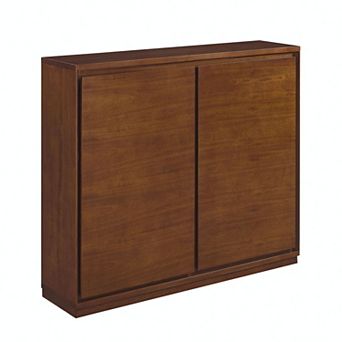 Aoolive Modern Mid-Century Sideboard Storage Cabinet with 2 Integrated Outlet Holes