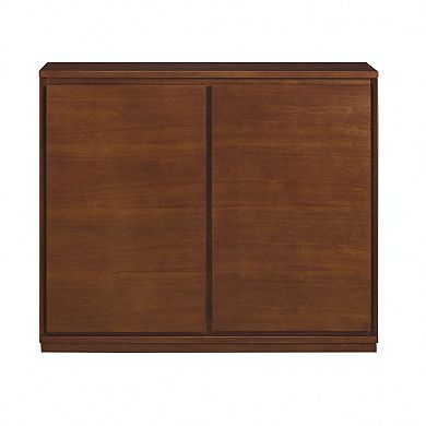 Aoolive Modern Mid-Century Sideboard Storage Cabinet with 2 Integrated Outlet Holes