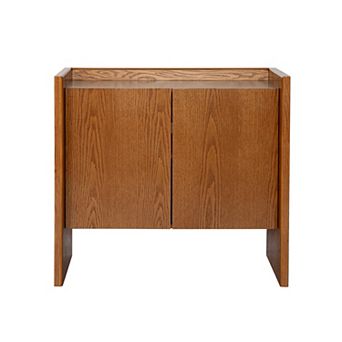 Aoolive Rustic Sideboard Buffet Cabinet, Mid-Century Accent Storage Cabinet