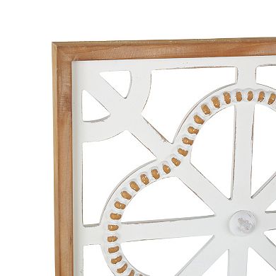 Stella & Eve 4-piece Wood Beaded Wall Art Set