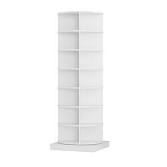 Aoolive Modern 360° Rotating 7 tier Shoe Rack Space-Saving Carousel Organizer for 28 Pairs