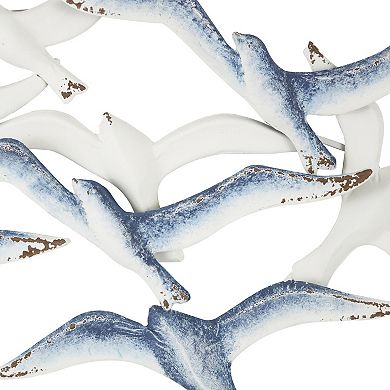 Stella & Eve Metal Bird Wall Decor with Distressed Accents