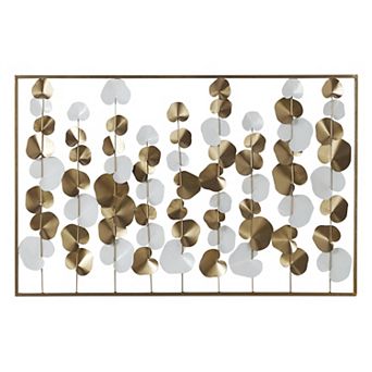 Stella & Eve Floral Metal Wall Decor with Cutout Design