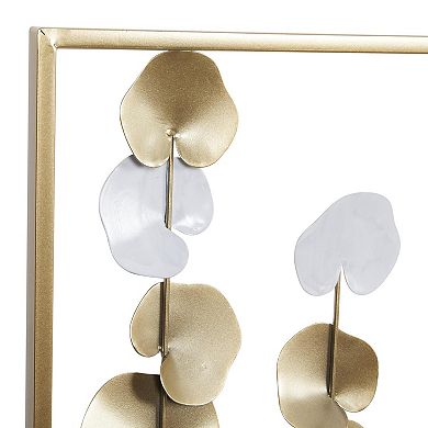 Stella & Eve Floral Metal Wall Decor with Cutout Design