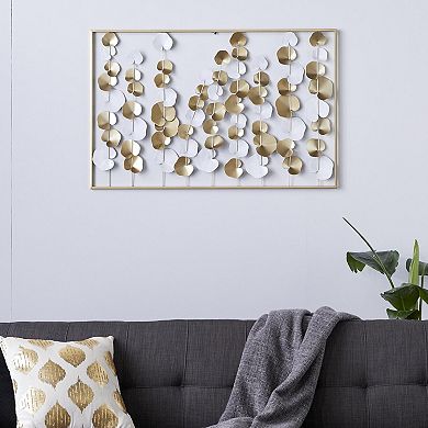 Stella & Eve Floral Metal Wall Decor with Cutout Design