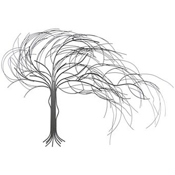 Stella & Eve Abstract Tree Curved Metal Wall Decor