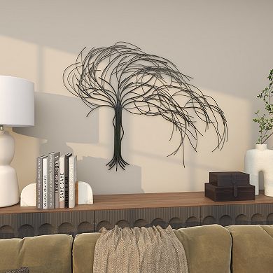 Stella & Eve Abstract Tree Curved Metal Wall Decor