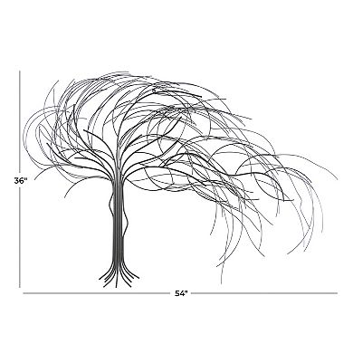 Stella & Eve Abstract Tree Curved Metal Wall Decor