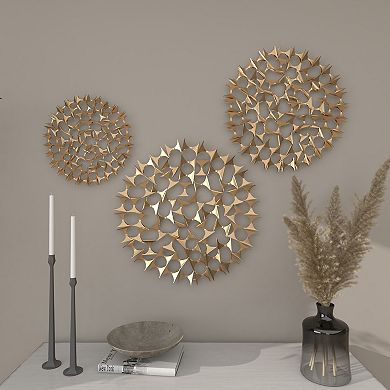 Stella & Eve 3-piece Metal Ring Wall Decor Set with Cutout Design