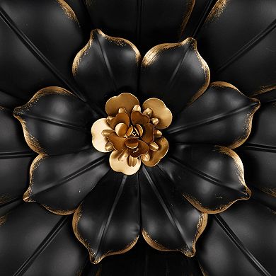 Stella & Eve 3D Metal Floral Wall Decor Set of 3