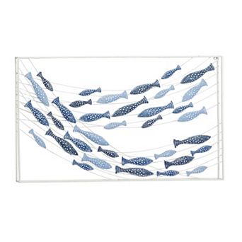 Stella & Eve Metal Fish Spotted Wall Decor