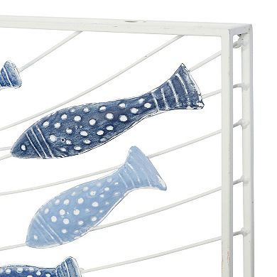 Stella & Eve Metal Fish Spotted Wall Decor