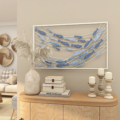 Stella & Eve Metal Fish Spotted Wall Decor