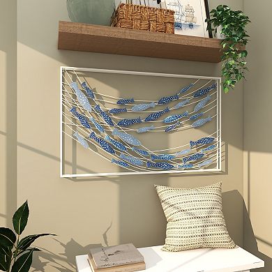 Stella & Eve Metal Fish Spotted Wall Decor