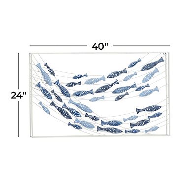 Stella & Eve Metal Fish Spotted Wall Decor
