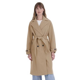 Women's Sebby Collection Faux Wool Oversized Belted Coat