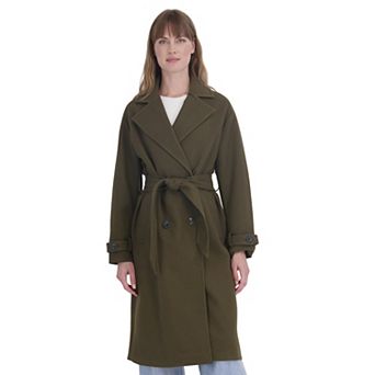 Women's Sebby Collection Faux Wool Oversized Belted Coat
