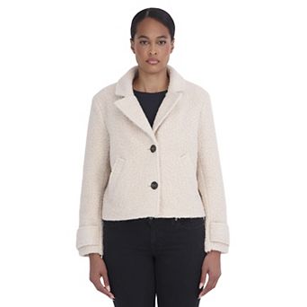 Women's Sebby Collection Short Boucle Coat