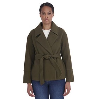 Women's Sebby Collection Short Faux Wool Coat
