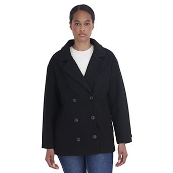Women's Sebby Collection Oversized Pea Coat
