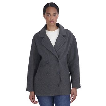 Women's Sebby Collection Oversized Pea Coat