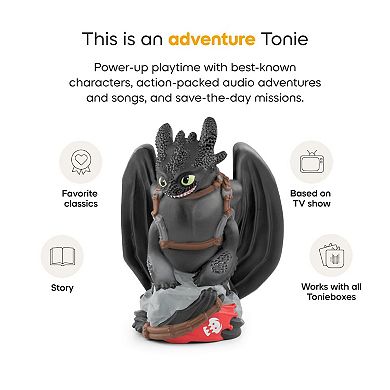 tonies How to Train Your Dragon Toothless Tonie Figurine