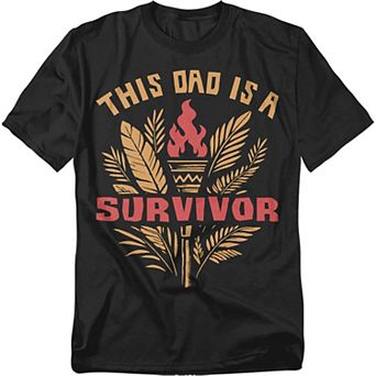 Big & Tall Survivor This Dad Is A Survivor Tee