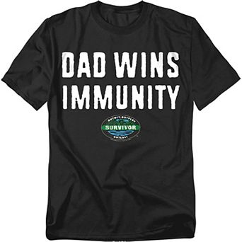 Big & Tall Survivor Fathers Day Dad Wins Tee