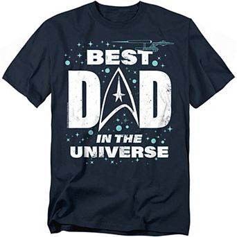 Big & Tall Star Trek Fathers Day Best Dad Tee