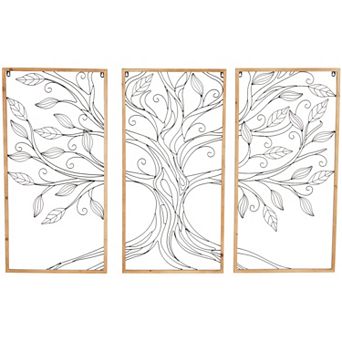 Stella & Eve 3 pc Metal Tree Branch Wall Decor Set