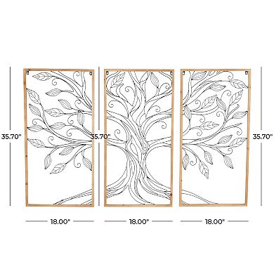 Stella & Eve 3-piece Metal Tree Branch Wall Decor Set