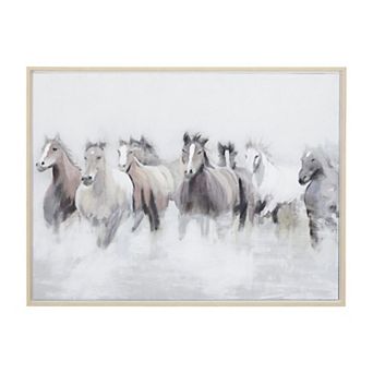 Stella & Eve Horses Framed Canvas Wall Art