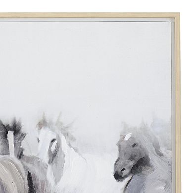 Stella & Eve Horses Framed Canvas Wall Art