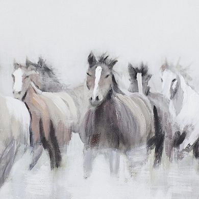 Stella & Eve Horses Framed Canvas Wall Art
