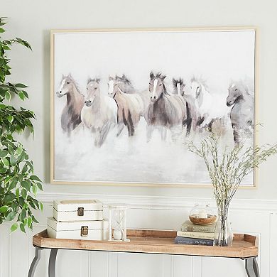 Stella & Eve Horses Framed Canvas Wall Art