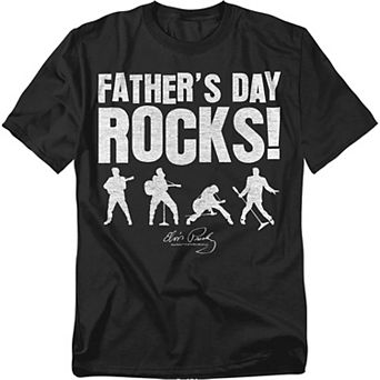 Big & Tall Elvis Presley Fathers Day Rocks Tee