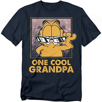 Big & Tall Garfield Fathers Day Cool Grandpa Tee