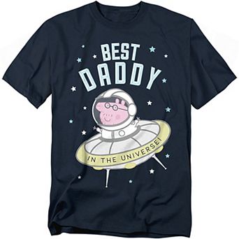 Big & Tall Peppa Pig Best Daddy in Universe Tee