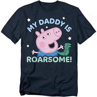 Big & Tall Peppa Pig George Pig Roarsome Daddy Tee