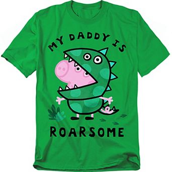 Big & Tall Peppa Pig George Daddy is Roarsome Tee