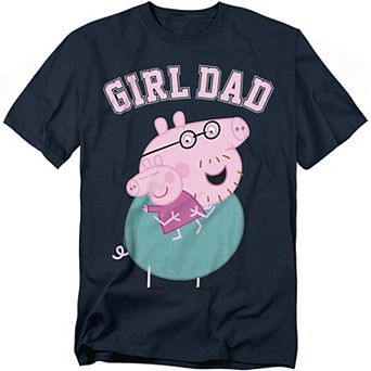 Big & Tall Peppa Pig Daddy Pig Girl Dad Tee